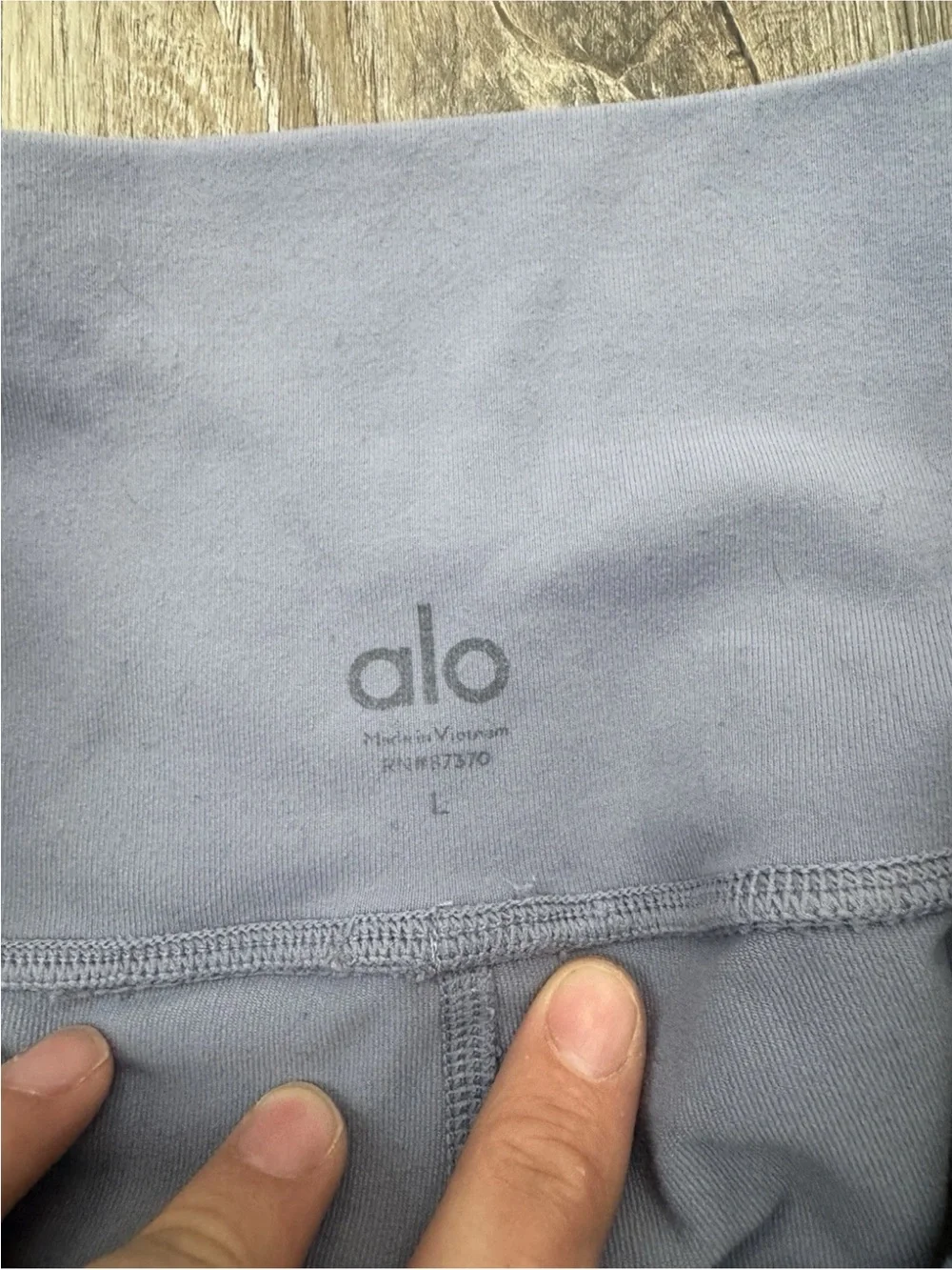 Alo Yoga High Waist Airbrush Active 7/8 Leggings Light Lavender Blue Large